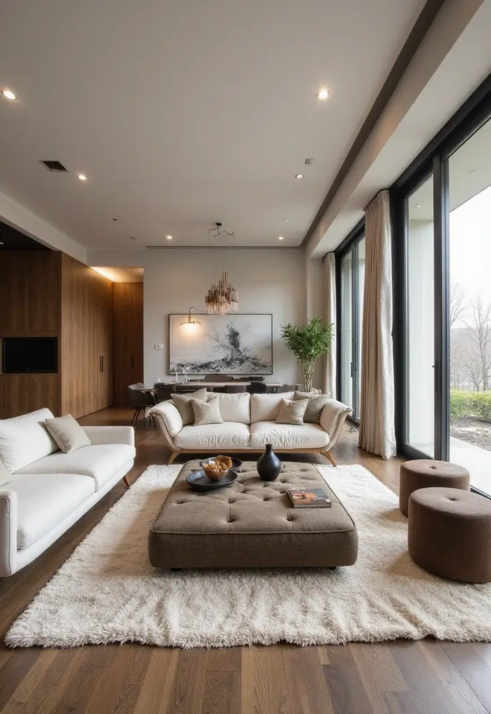 29 Dream Living Room Luxury Ideas That Feel Opulent and Modern - 24. Thoughtful Space Planning