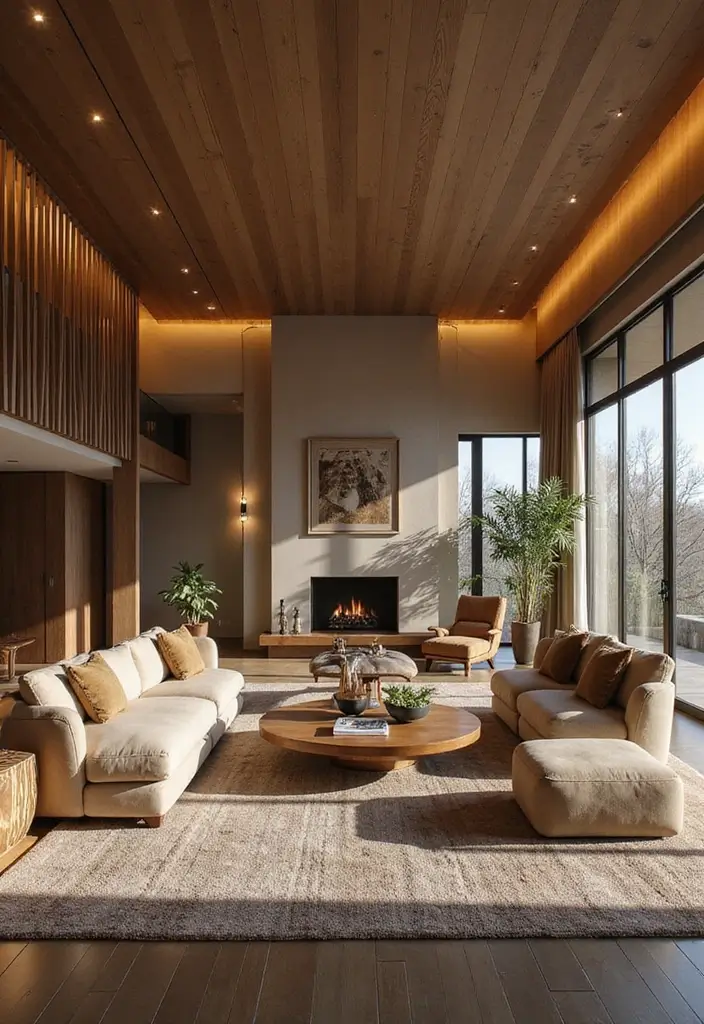 29 Dream Living Room Luxury Ideas That Feel Opulent and Modern - 29. Open Space for Socializing