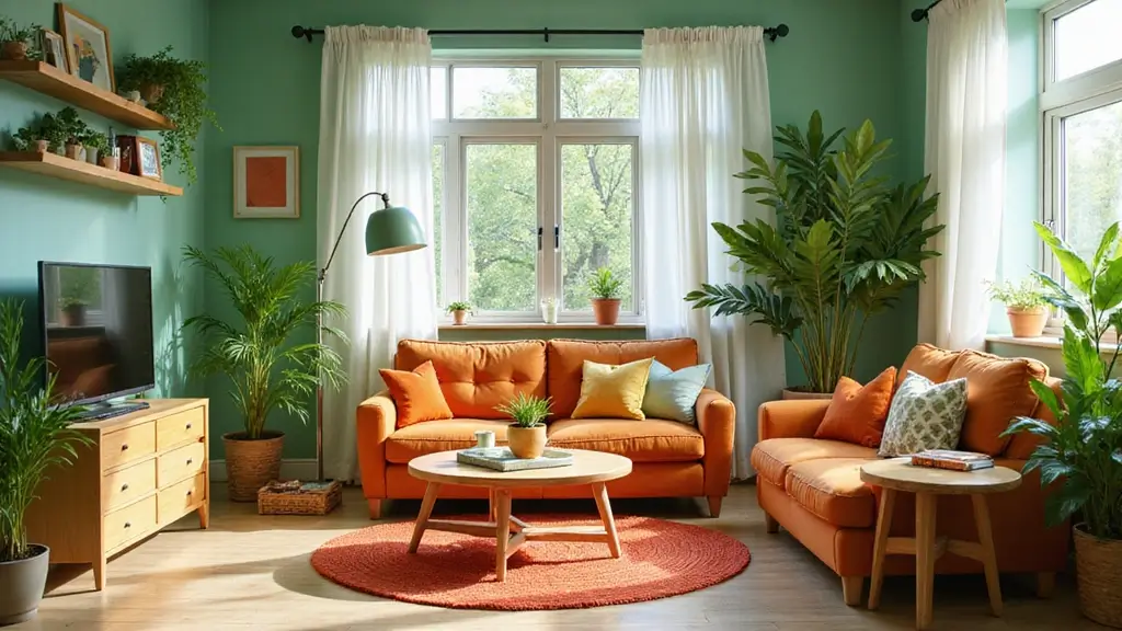 29 Green and Orange Living Room Ideas That Feel Fresh and Vibrant