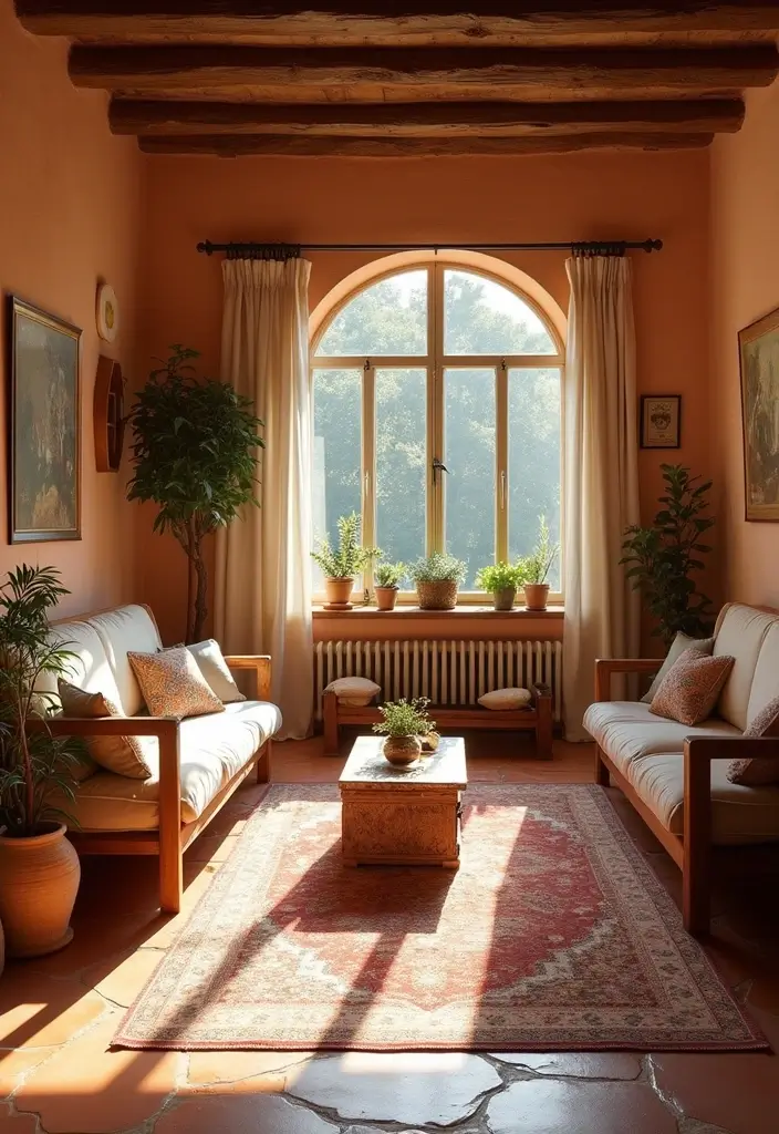 29 Italy Living Room Ideas That Capture Mediterranean Elegance - 1. Terracotta Tiles for Authenticity