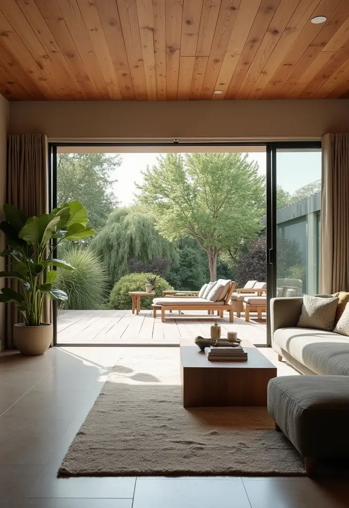 29 Italy Living Room Ideas That Capture Mediterranean Elegance - 25. Indoor-Outdoor Living Blend