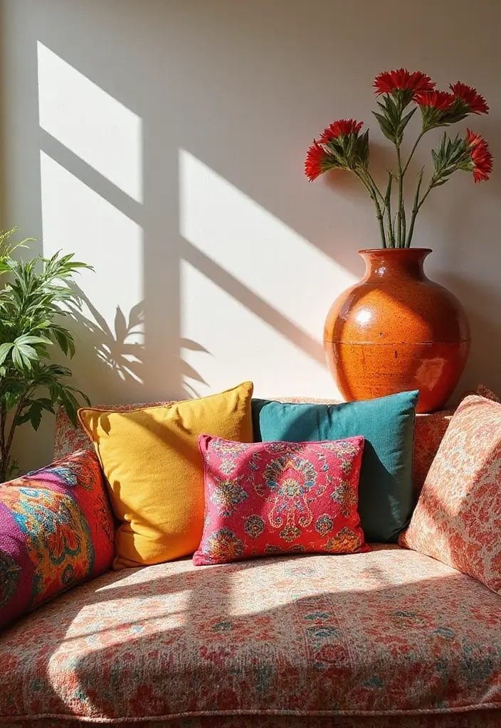 29 Italy Living Room Ideas That Capture Mediterranean Elegance - 5. Vibrant Color Accents