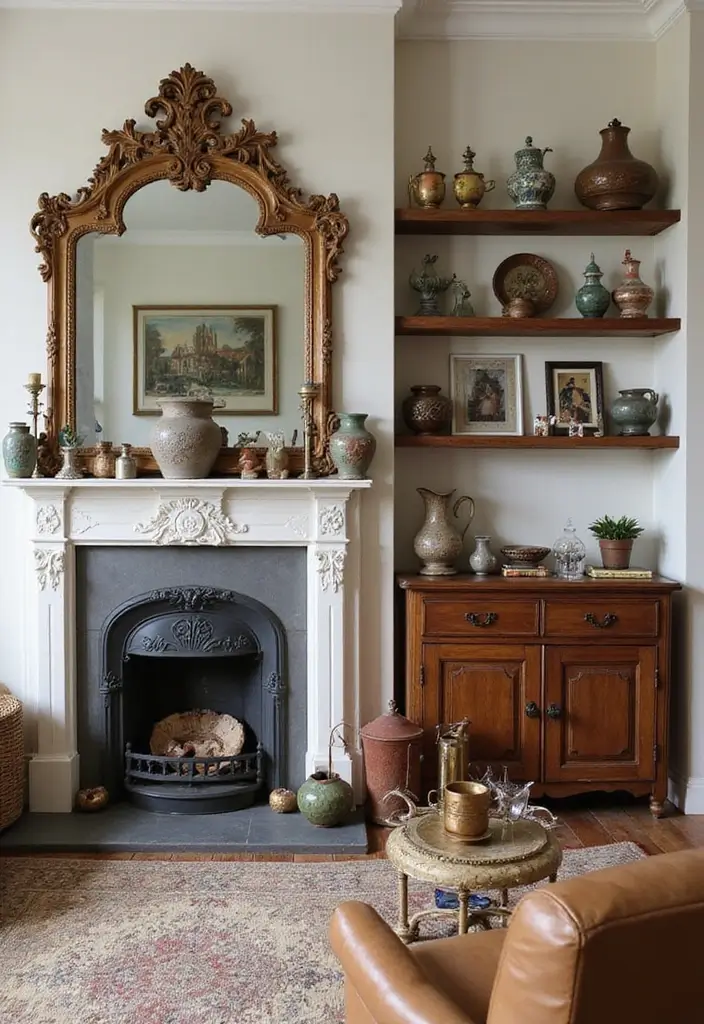 29 Italy Living Room Ideas That Capture Mediterranean Elegance - 9. Vintage Decor Finds