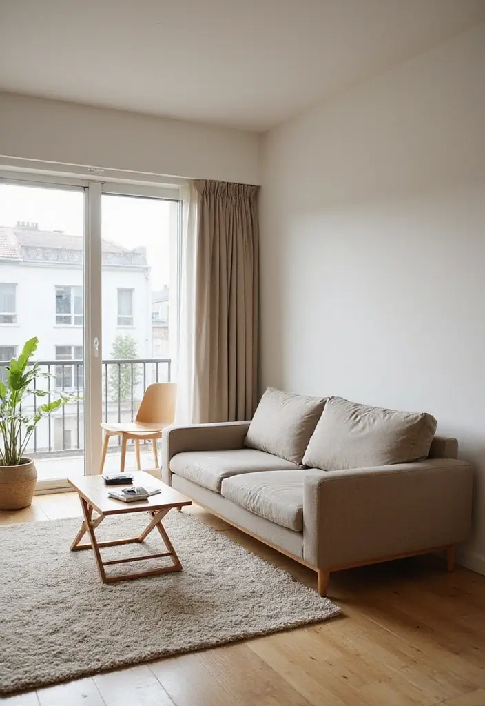 29 Japandi Sofa Living Room Ideas That Feel Minimal and Peaceful - 22. Create a Multi-Purpose Space