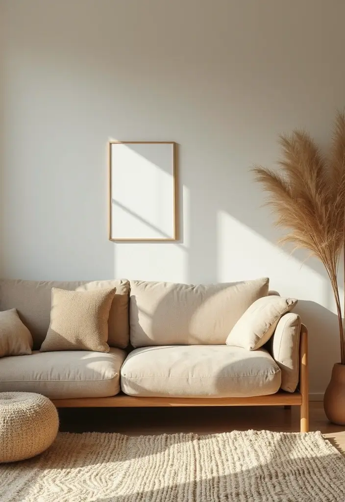 29 Japandi Sofa Living Room Ideas That Feel Minimal and Peaceful - 28. Eco-Friendly Choices