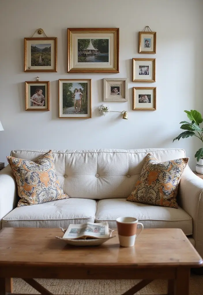 29 Japandi Sofa Living Room Ideas That Feel Minimal and Peaceful - 29. Embrace Personal Touches