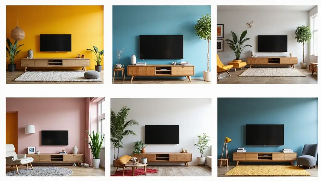 29 Living Room Accent Wall Ideas With TV That Look Smart and Modern