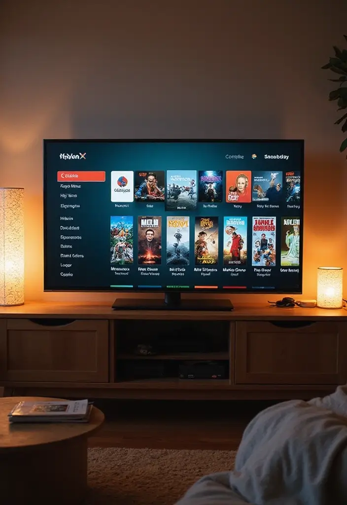 29 Living Room Movie Night Ideas That Make Home Feel Like a Theater - 17. Go Digital with Streaming Services