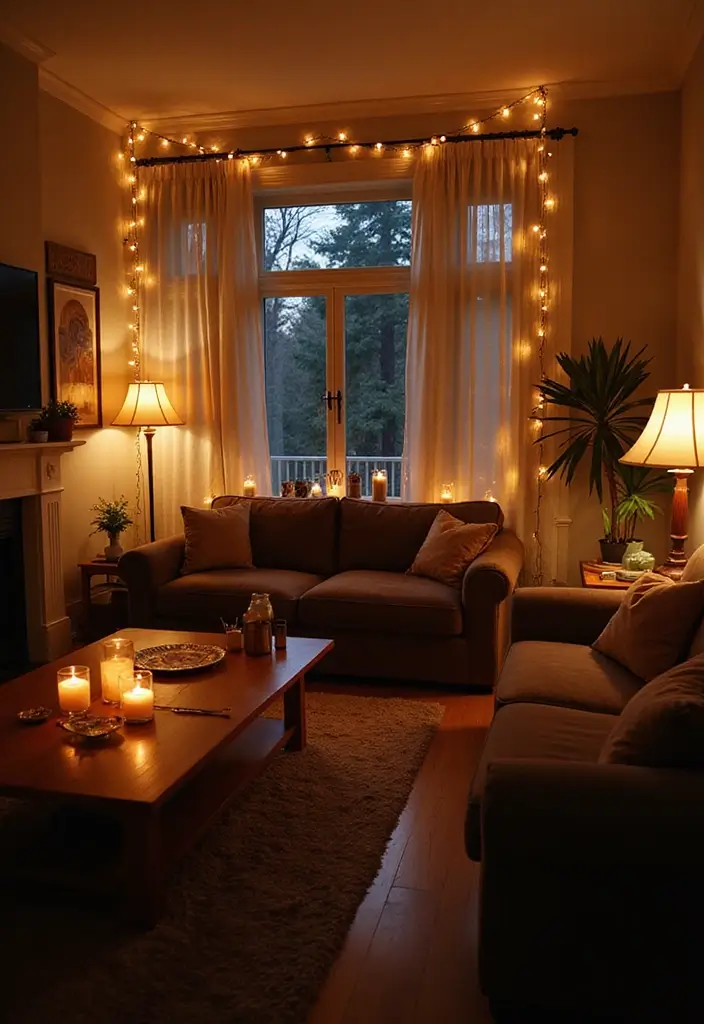 29 Living Room Movie Night Ideas That Make Home Feel Like a Theater - 2. Ambient Living Room Lighting Ideas