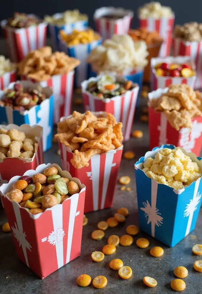 29 Living Room Movie Night Ideas That Make Home Feel Like a Theater - 21. Movie Night Gift Bags