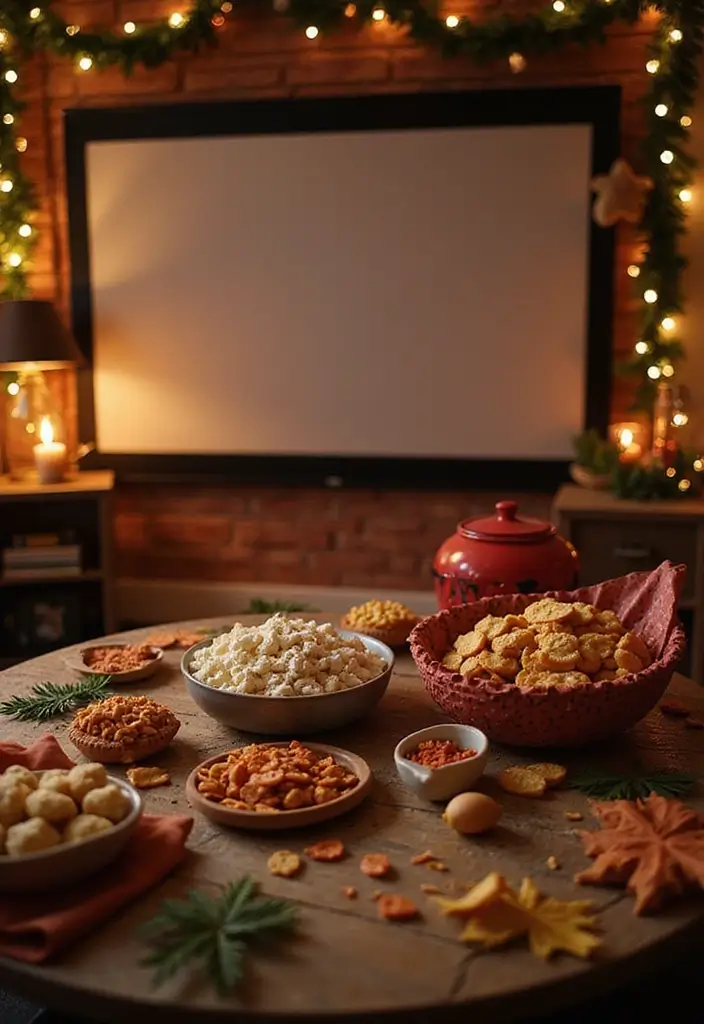 29 Living Room Movie Night Ideas That Make Home Feel Like a Theater - 23. Seasonal Movie Themes