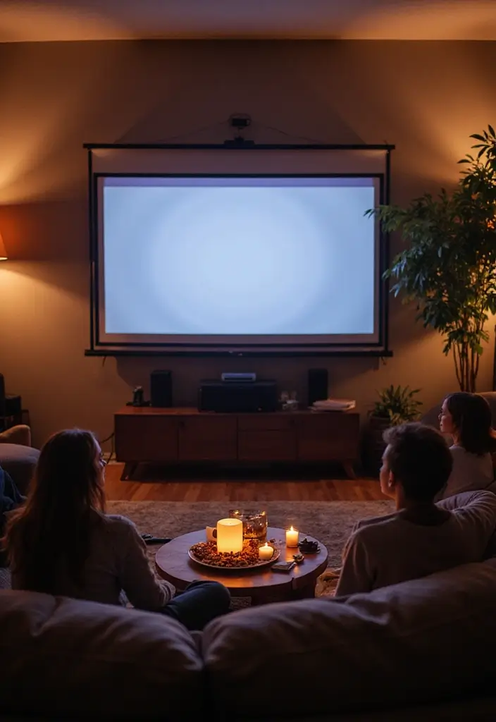 29 Living Room Movie Night Ideas That Make Home Feel Like a Theater - 25. All-Ages Movie Night