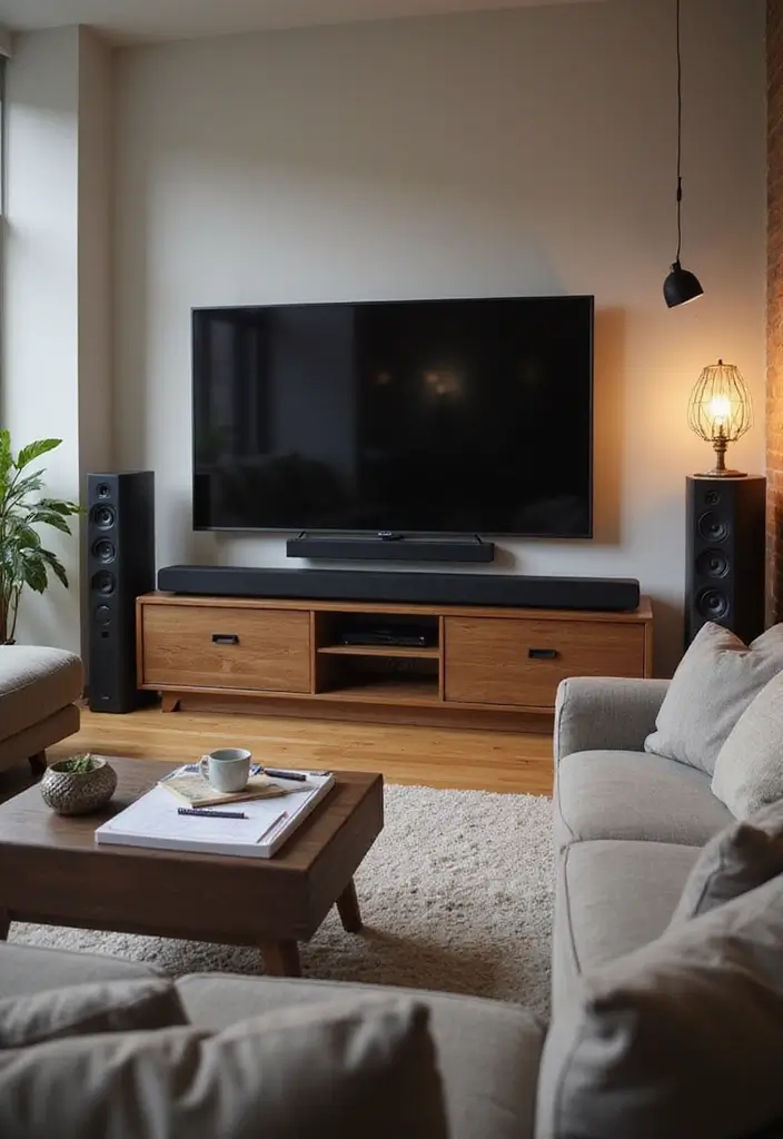 29 Living Room Movie Night Ideas That Make Home Feel Like a Theater - 6. Surround Sound Setup