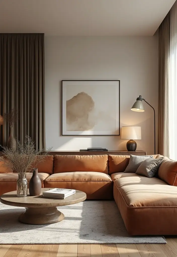 29 Modern Living Room Decor Ideas That Are Sleek and Stylish - 12. Vintage Accents