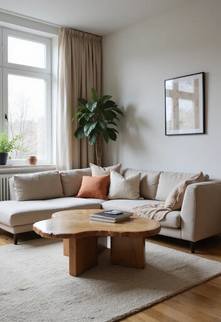 29 Modern Living Room Decor Ideas That Are Sleek and Stylish - 18. Unique Coffee Tables