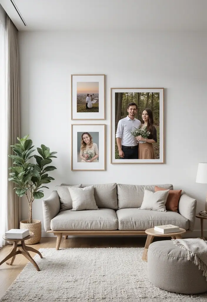 29 Modern Living Room Decor Ideas That Are Sleek and Stylish - 21. Personalized Decor