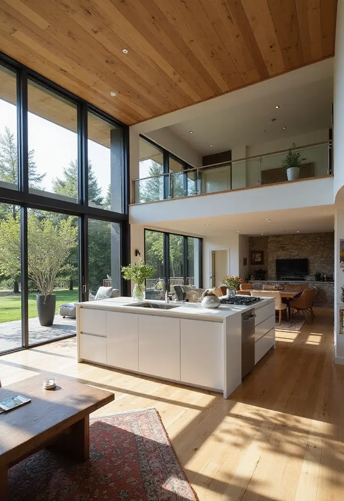 29 Open Concept Kitchen and Living Room Ideas That Flow Beautifully - 23. Outdoor-Indoor Connection