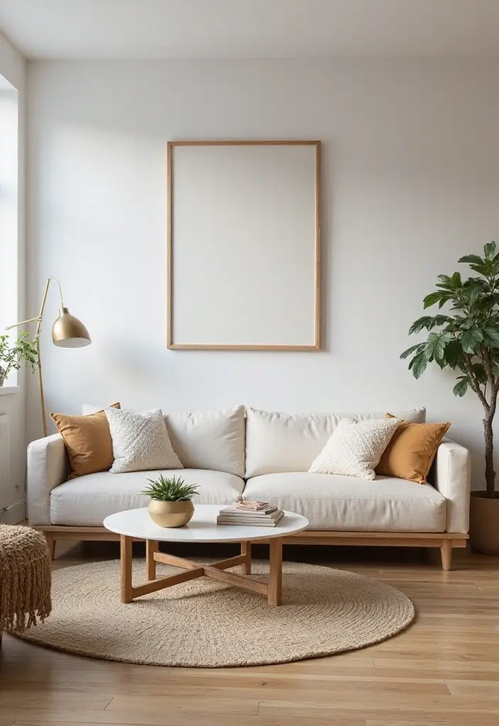 29 White and Grey Living Room Ideas That Look Clean and Modern - 19. Clean Lines and Shapes