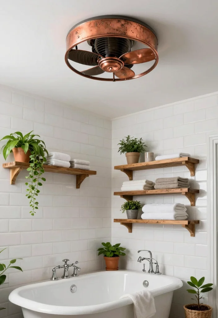 14 Bathroom Exhaust Fan Ideas For Discreet Ventilation - 1. Vintage-Inspired Exhaust Fans 1