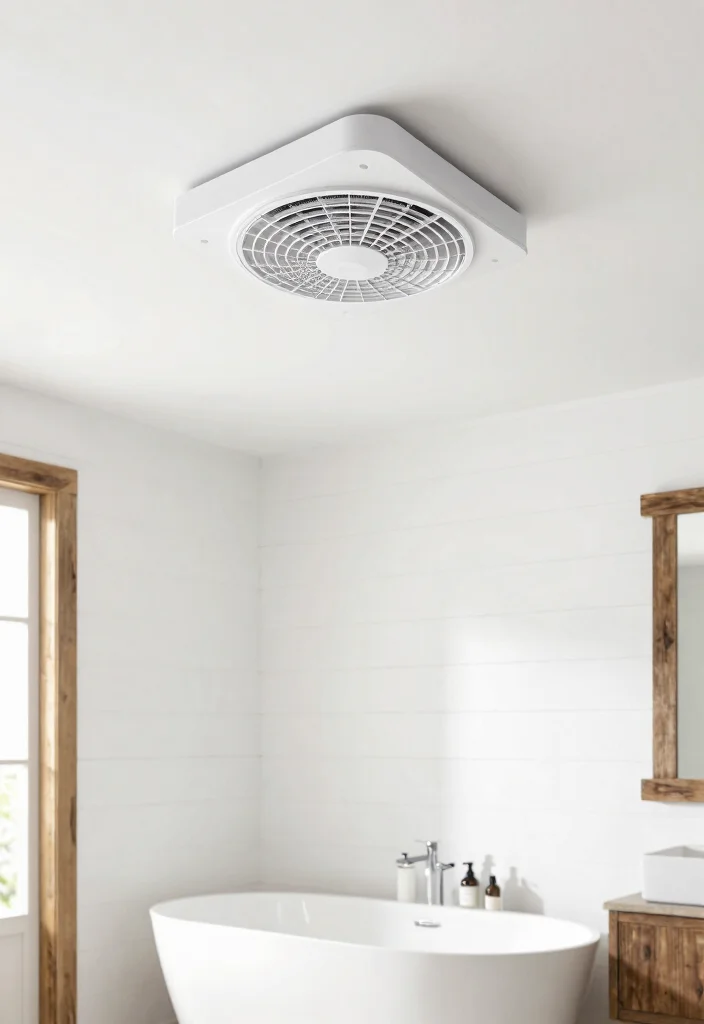 14 Bathroom Exhaust Fan Ideas For Discreet Ventilation - 10. Ceiling-Mounted Exhaust Fans 1