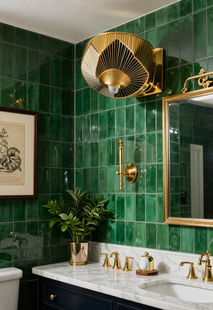 14 Bathroom Exhaust Fan Ideas For Discreet Ventilation - 7. Art Deco Exhaust Fans 1