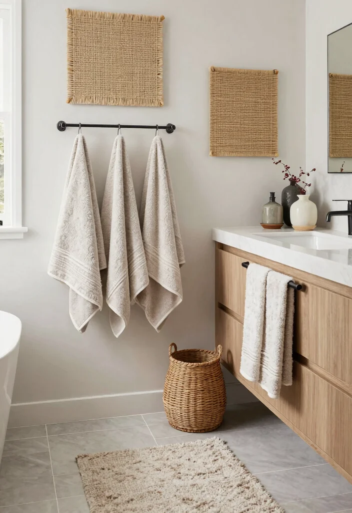 14 Galley Bathroom Ideas For Narrow Spaces - 10. Layer Textures for Depth 1