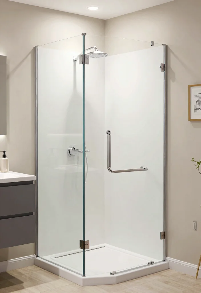 14 Galley Bathroom Ideas For Narrow Spaces - 13. Stylish Shower Curtain Alternatives 1