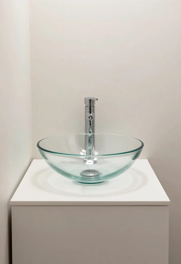 14 Narrow Half Bathroom Ideas For Smart Design - 13. Unique Sink Designs 1