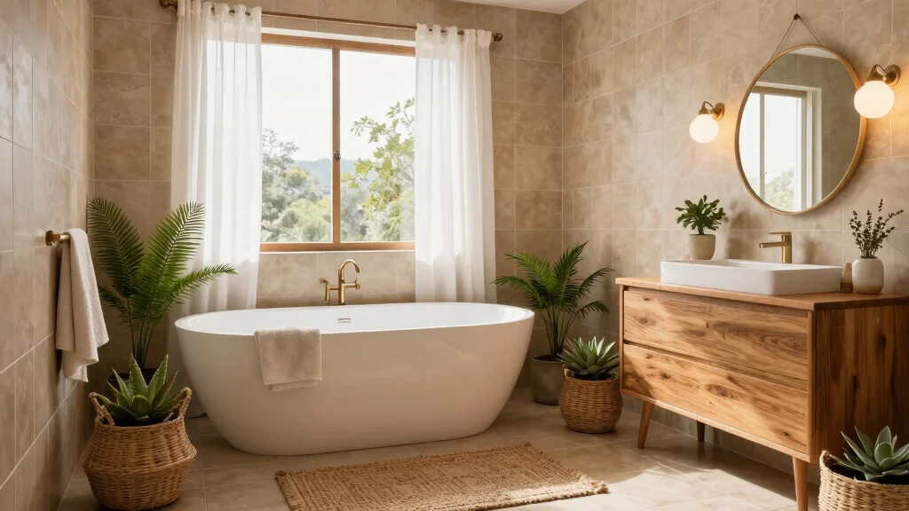 14 Tan Tile Bathroom Ideas With Warm Neutral Style