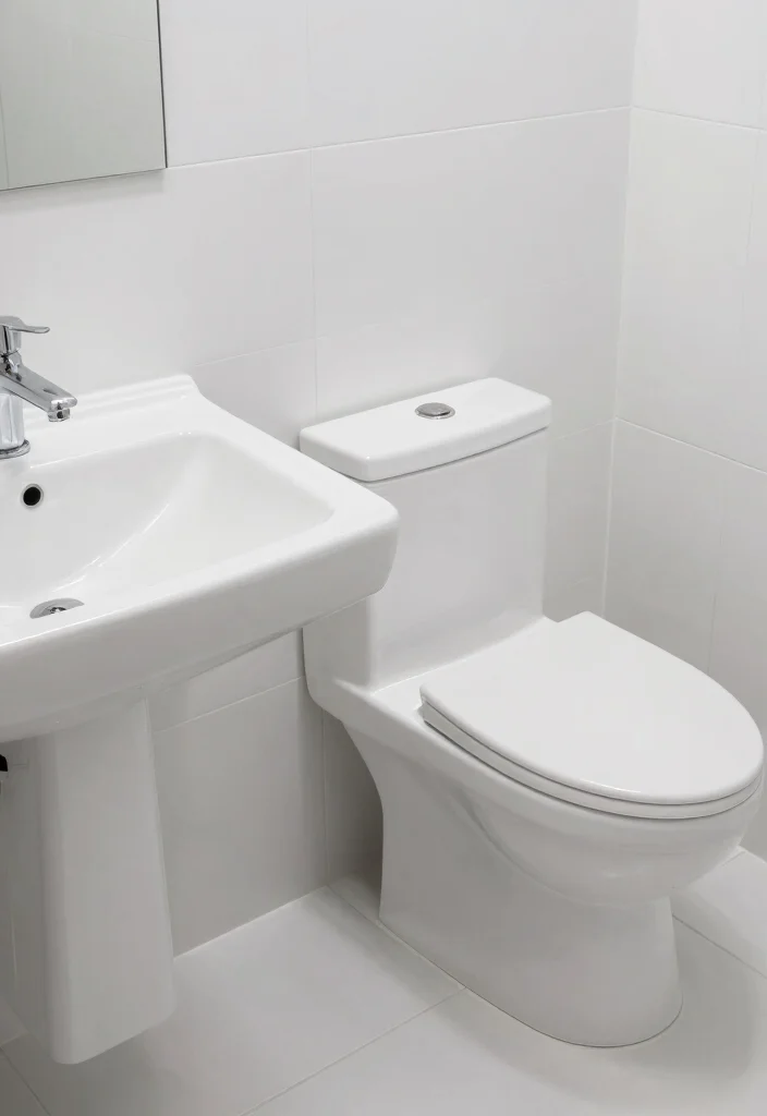 14 White Bathroom Decor Ideas For Clean Calm Vibes - 9. Elegant White Fixtures 1