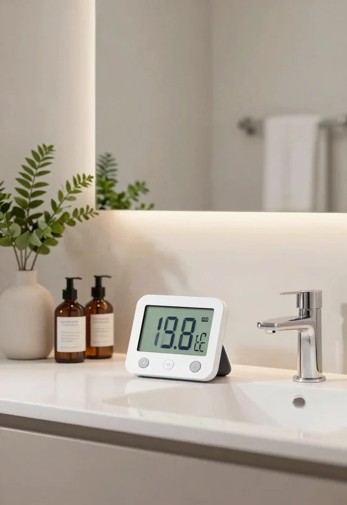 15 Bathroom Ventilation Ideas For Healthy Airflow - 12. Install a Humidity Monitor 1