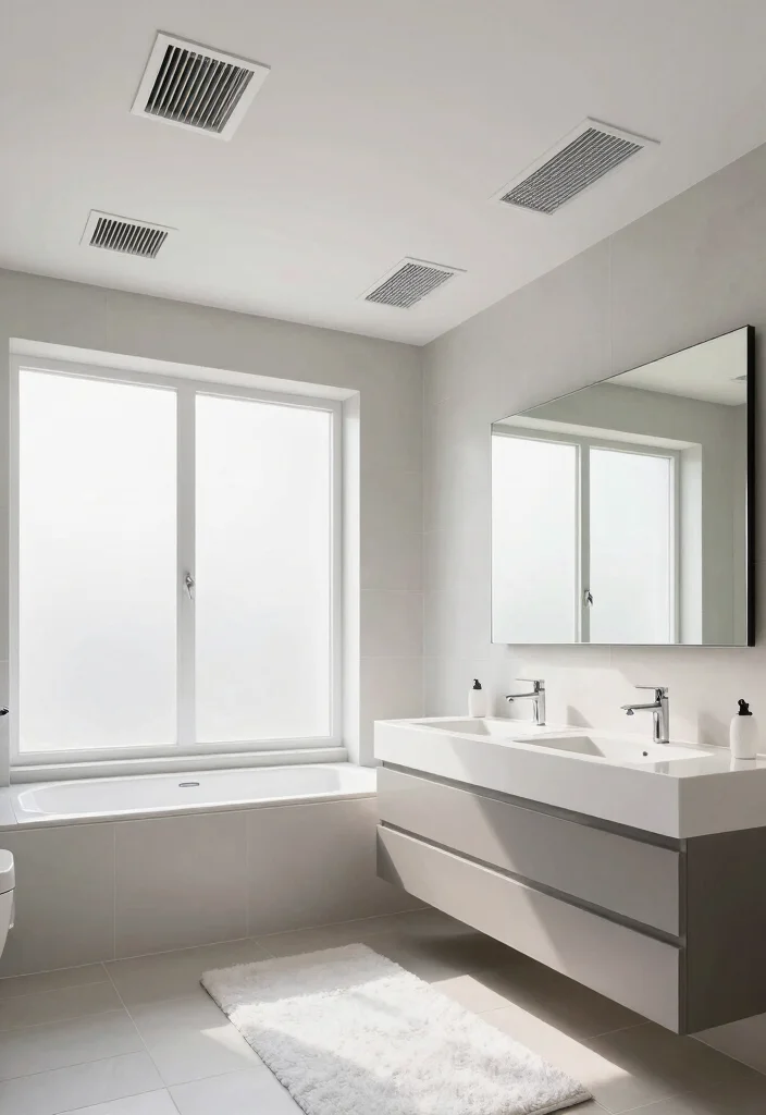 15 Bathroom Ventilation Ideas For Healthy Airflow - 6. Utilize Ceiling Vents 1