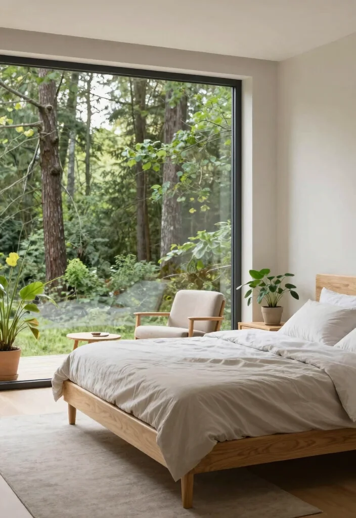 15 Bedroom With Glass Wall Ideas Open Airy Luxury - 12. Scandinavian Serenity 1