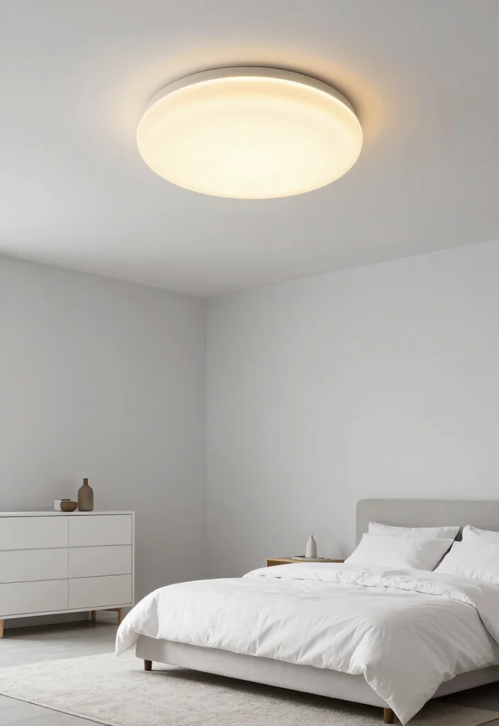 15 Ceiling Lights for Bedroom Ideas Soft Modern Glow - 4. Soft Glow Flush Mounts 1