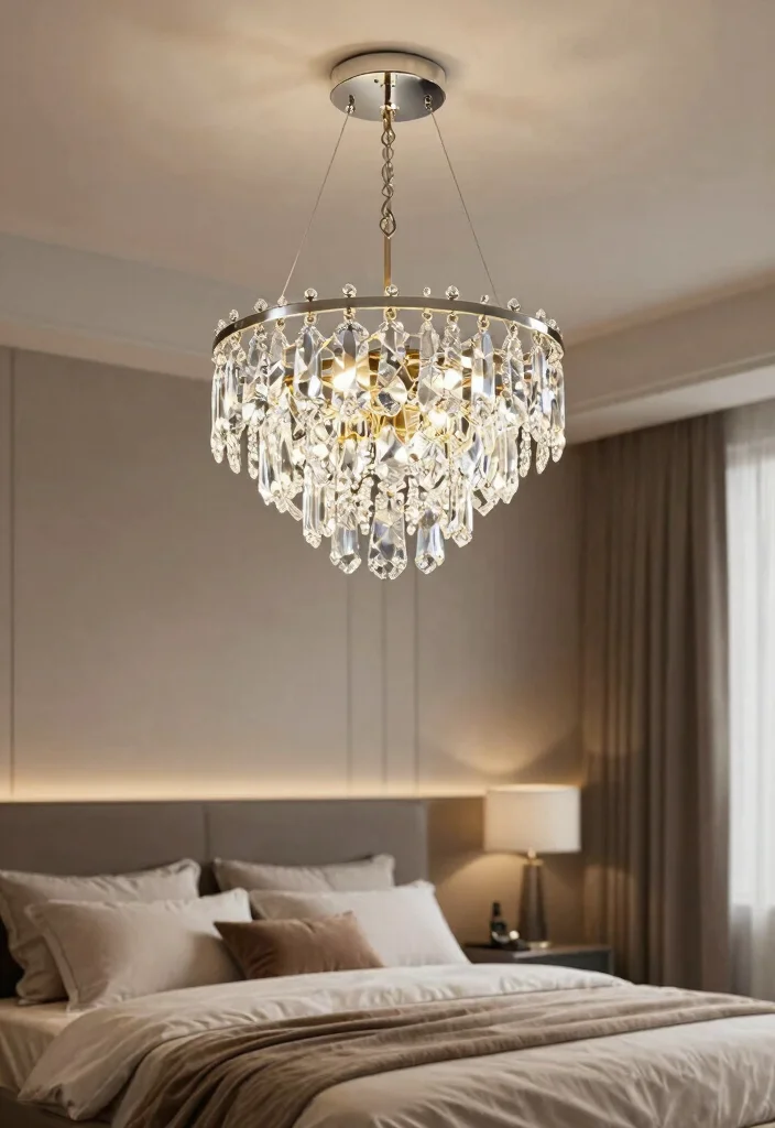 15 Ceiling Lights for Bedroom Ideas Soft Modern Glow - 5. Modern Crystal Chandeliers 1