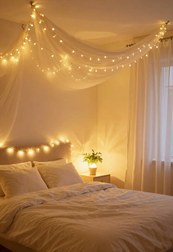 15 Girly Bedroom Ideas for Women: Embrace Your Feminine Cozy Vibe - 1. Whimsical Fairy Lights 1