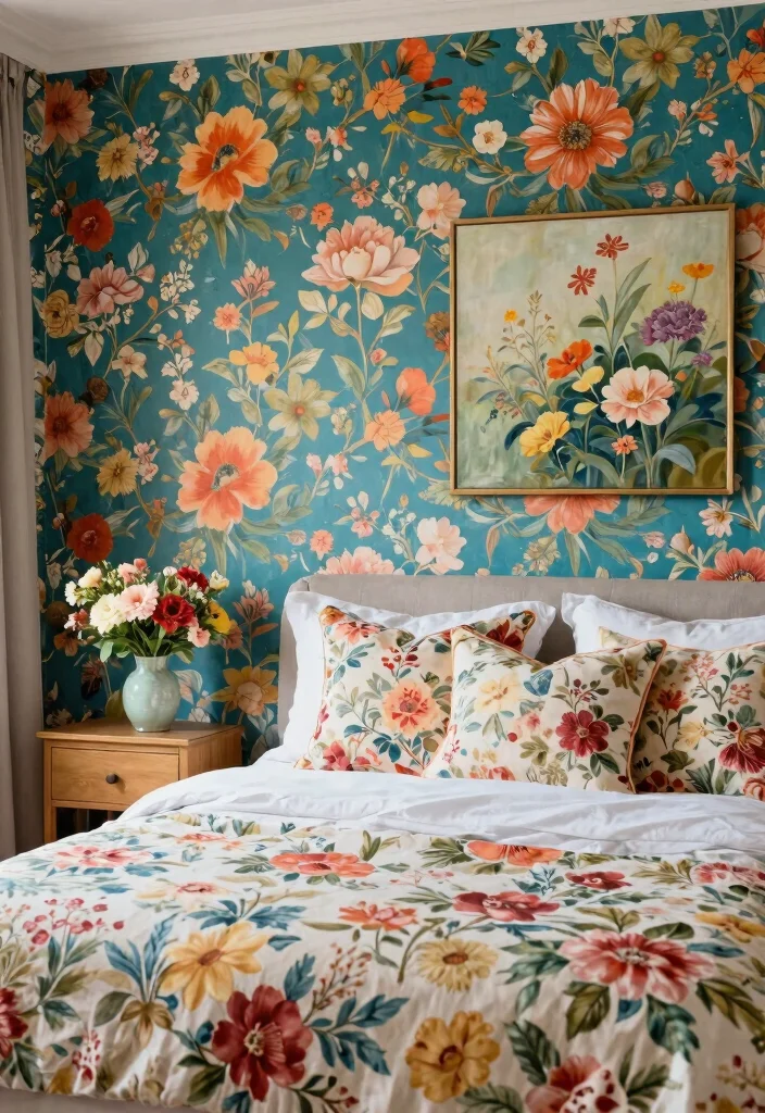 15 Girly Bedroom Ideas for Women: Embrace Your Feminine Cozy Vibe - 3. Floral Accents 1