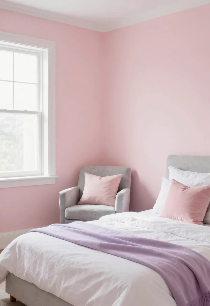 15 Girly Bedroom Ideas for Women: Embrace Your Feminine Cozy Vibe - 7. Soft Color Palettes 1