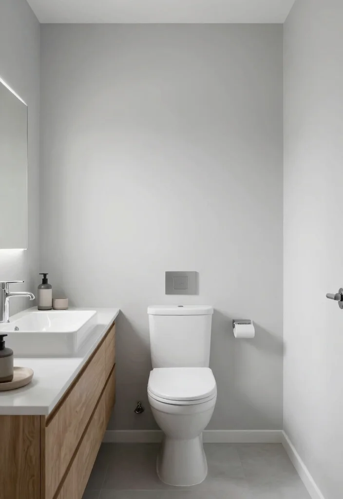 15 Industrial Bathroom Decor Ideas With Urban Mood - 15. Simple Color Palettes 1