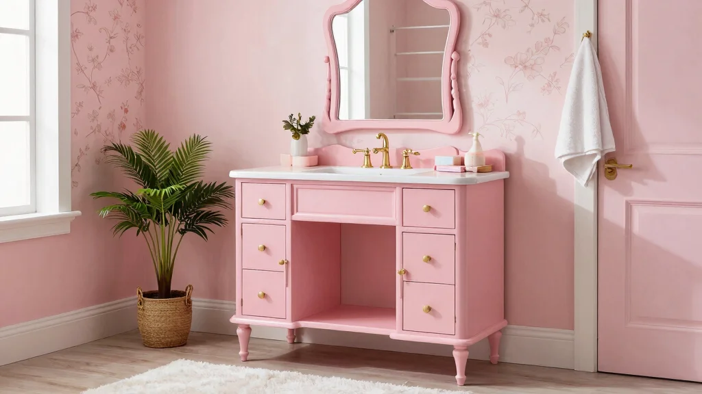 15 Pink Bathroom Vanity Ideas With Soft Charming Colour