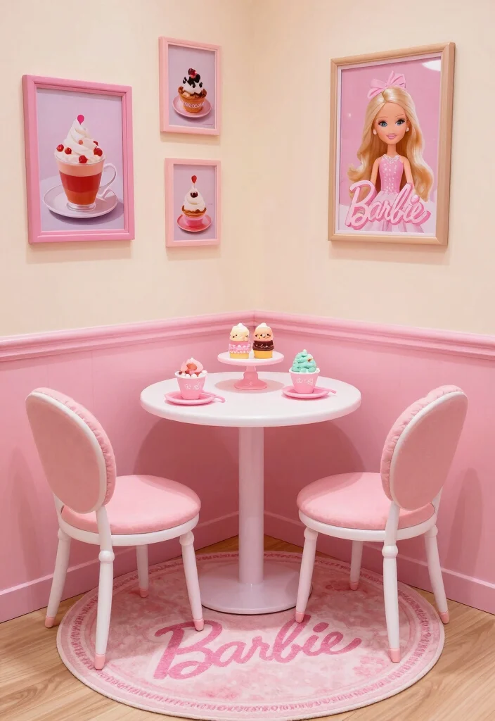 16 Barbie Bedroom Ideas for Kids Cute Playful Dreams - 3. Barbie Dream Café 1