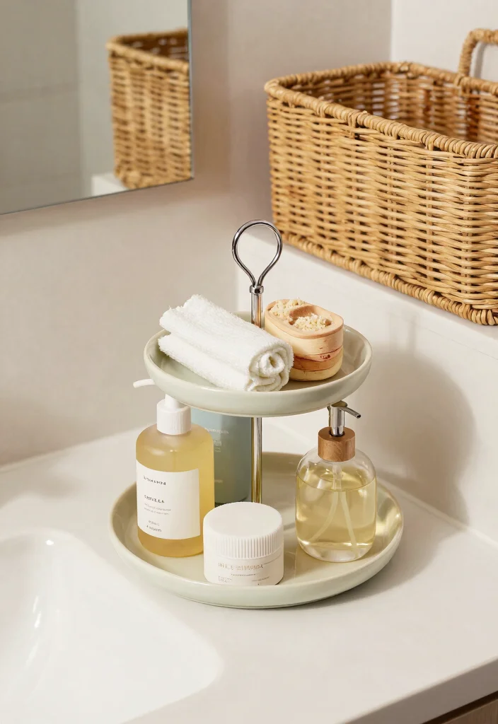 16 Bathroom Arrangement Ideas For Better Flow - 16. Functional Accessories for Convenience 1