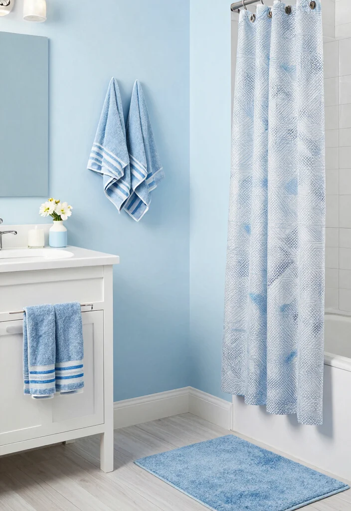 16 Bathroom Arrangement Ideas For Better Flow - 4. Color Coordination for a Seamless Look 1