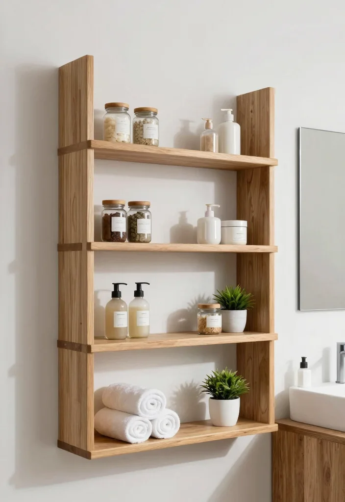 16 Bathroom Arrangement Ideas For Better Flow - 6. Open Shelving for Easy Access 1