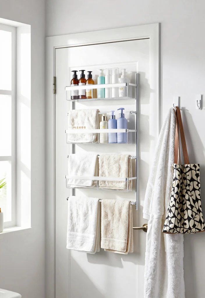 16 Bathroom Arrangement Ideas For Better Flow - 7. Utilize the Door Space 1