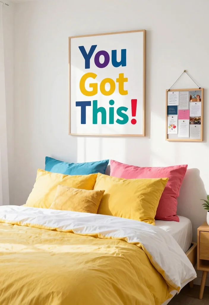 16 Bedroom Signs Above Bed Ideas for a Cute Personal Touch - 15. Motivational Wall Art Signs 1
