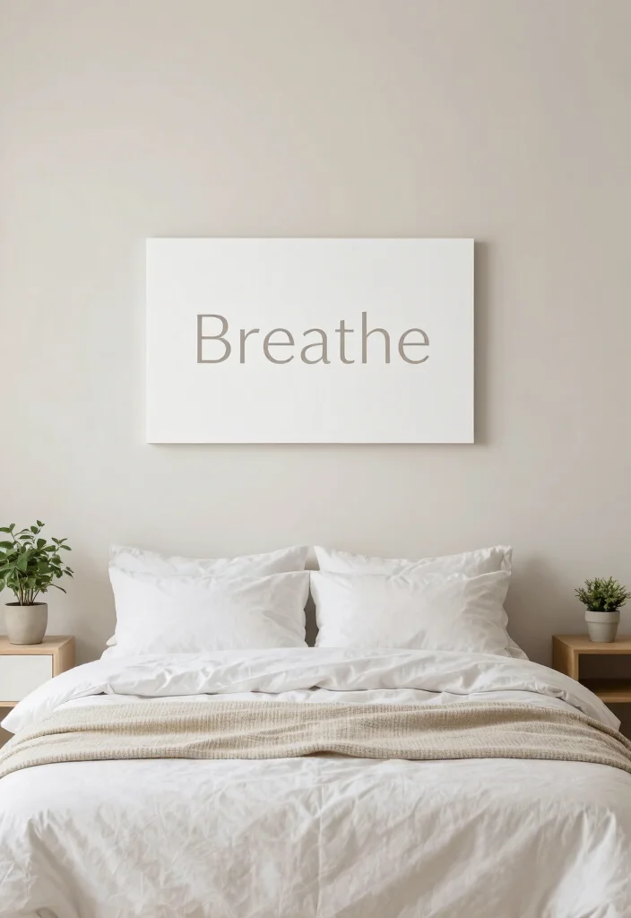 16 Bedroom Signs Above Bed Ideas for a Cute Personal Touch - 16. Minimalist Style Signs 1