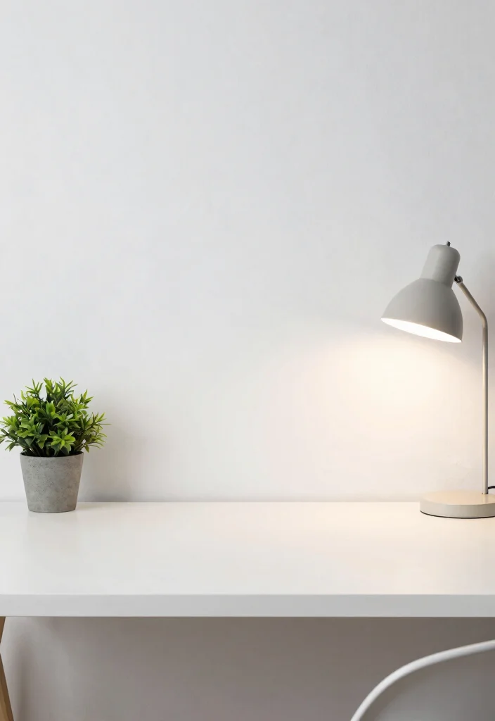 16 Clean Girl Bedroom Ideas for a Minimal Soft Aesthetic - 10. Minimalist Desk Space 1