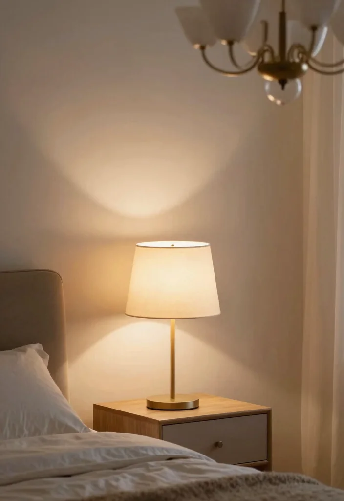 16 Clean Girl Bedroom Ideas for a Minimal Soft Aesthetic - 6. Functional Lighting 1