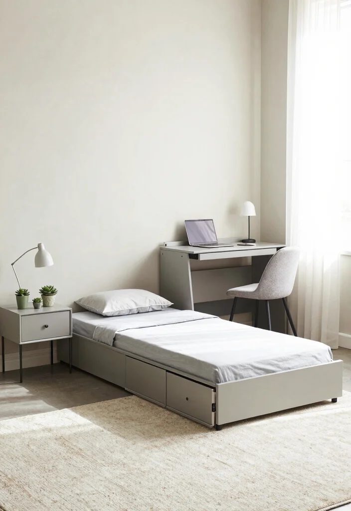 16 IKEA Small Bedroom Ideas for Smart Scandinavian Style - 1. Multifunctional Nordic Furniture 1